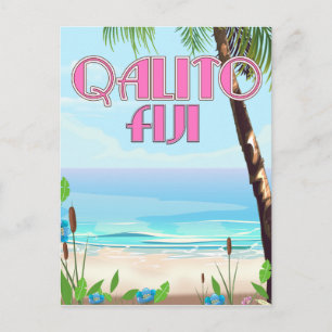 Postal Cartel de viaje a Qalito Fiji