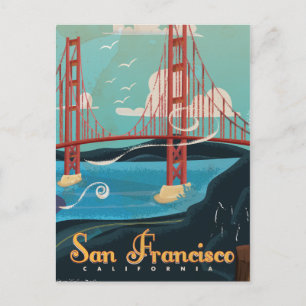 Postal Cartel de viaje a San Francisco California EE. UU.
