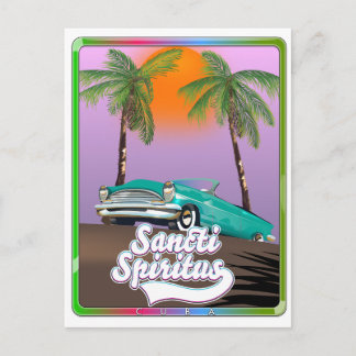 Postal cartel de viaje a Sancti Spiritus Cuba.