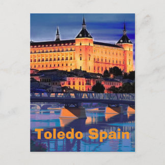 Postal Cartel de viaje a Toledo España, impresión de arte