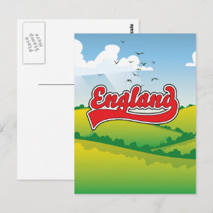 Postal Cartel de viaje al campo de Inglaterra