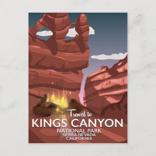 Postal Cartel de viaje al Cañón de los Reyes Sierra Nevad