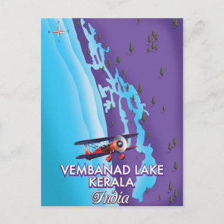 Postal Cartel de viaje al lago Vembanad, India