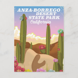 Postal cartel de viaje al Parque Estatal del Desierto de
