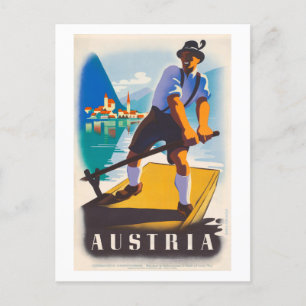 Postal Cartel de viaje antiguo de Austria 1935