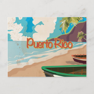 Postal Cartel de viaje antiguo de Puerto Rico