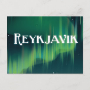 Postal Cartel de viaje antiguo de Reikiavik