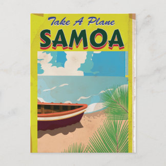 Postal Cartel de viaje antiguo de Samoa