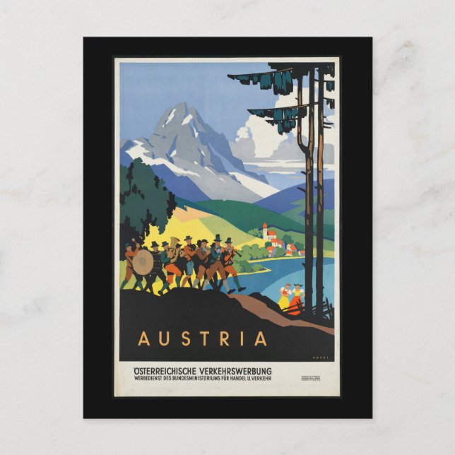 Postal Cartel de Viaje de Austria  (Anverso)