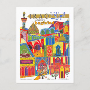Postal Cartel de viaje de Bagdad Vieja Iraq