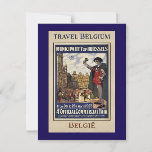 Postal Cartel de viaje de Bélgica (1923)