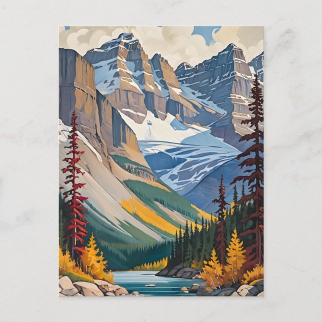 Postal Cartel de viaje de Canadá (Anverso)