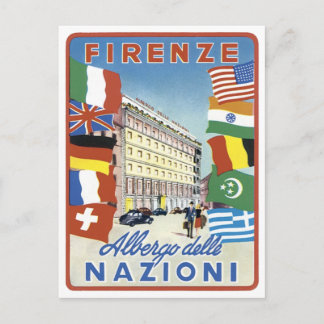 Postal Cartel de viaje de Firenze Nazioni