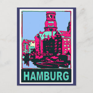Postal Cartel de viaje de Hamburgo