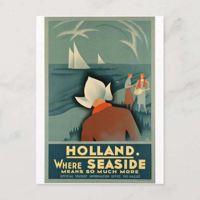 Postal Cartel de Viaje de la Vieja - Holanda (Anverso)
