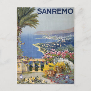 Postal Cartel de Viaje de la Vieja Italia