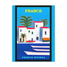 Cartel de Viaje de la Vieja Riviera Francesa