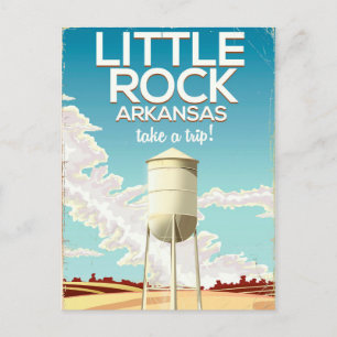 Postal Cartel de viaje de Little Rock Arkansas