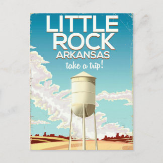 Postal Cartel de viaje de Little Rock Arkansas