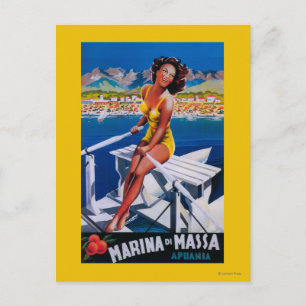 Postal Cartel de viaje de Massa Marina