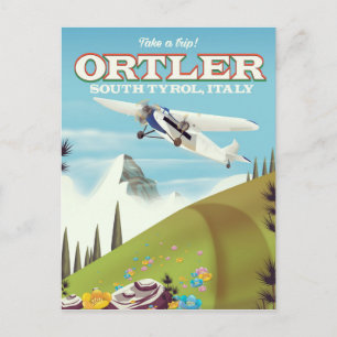 Postal Cartel de viaje de Ortler - Tirol del Sur, Italia