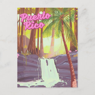 Postal cartel de viaje de Palma Tropical de Puerto Rico