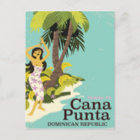 Cartel de viaje de Punta Cana República Dominicana