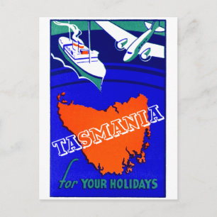 Postal Cartel de viaje de Tasmania de 1930