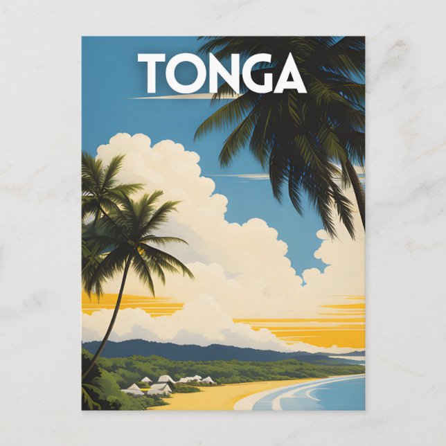 Postal Cartel de viaje de Tonga (Anverso)