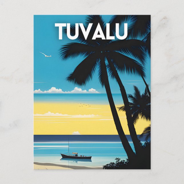 Postal Cartel de viaje de Tuvalu (Anverso)