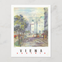 Cartel de Viaje de Viena Austria