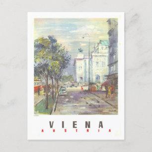 Postal Cartel de Viaje de Viena Austria