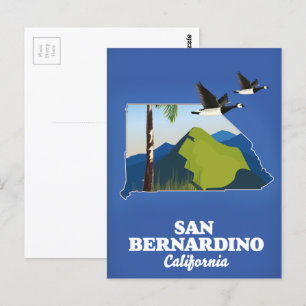 Postal Cartel de viaje del Condado de Orange California T