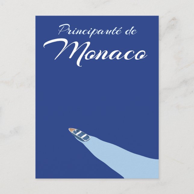 Postal Cartel de viaje del Principauté de Mónaco (Anverso)