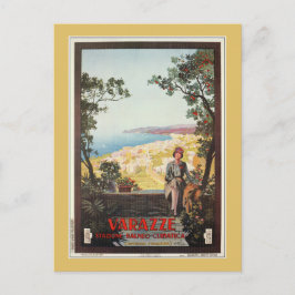 Postal Cartel de viaje italiano de la edad de jazz vintag