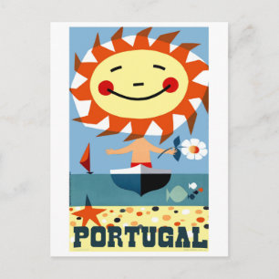 Postal Cartel de viaje marítimo de Portugal de la época d