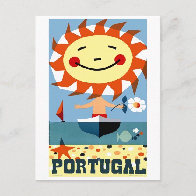 Postal Cartel de viaje marítimo de Portugal de la época d (Anverso)
