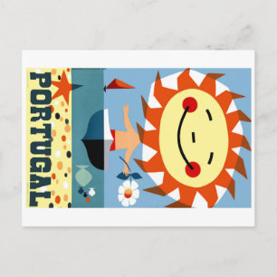 Postal Cartel de viaje marítimo de Portugal de la época d