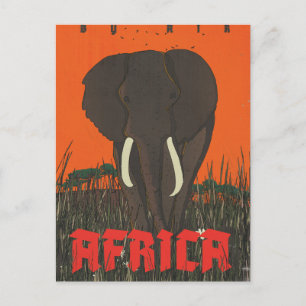Postal Cartel de viaje por Air Africa