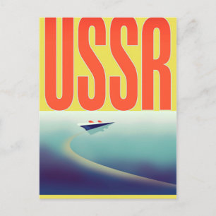 Postal Cartel de viaje soviético de la URSS