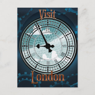 Postal Cartel de viaje victoriano de Londres