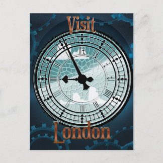 Postal Cartel de viaje victoriano de Londres