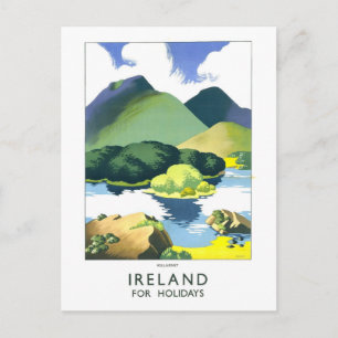 Postal Cartel de viaje vintage de Irlanda