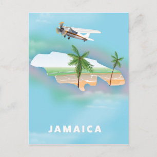 Postal Cartel de viaje vintage de Jamaica