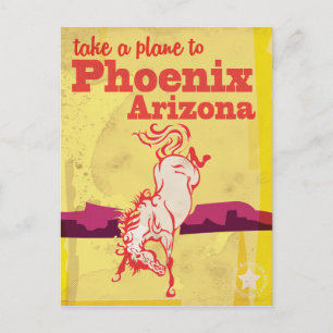 Postal Cartel de viaje vintage de Phoenix, Arizona EE. UU