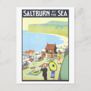 Postal Cartel de viaje vintage de Saltburn junto al Mar I