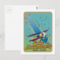 cartel de viaje vintage del lago McConaughy.
