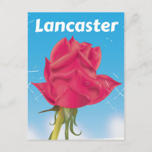 Postal Cartel de viaje vintage Lancaster, Inglaterra