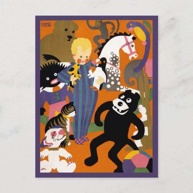 Postal Cartel De Viajes En El Metro De Londres (Anverso)