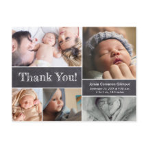 Cartel grabado de cartón de agradecimiento al rota